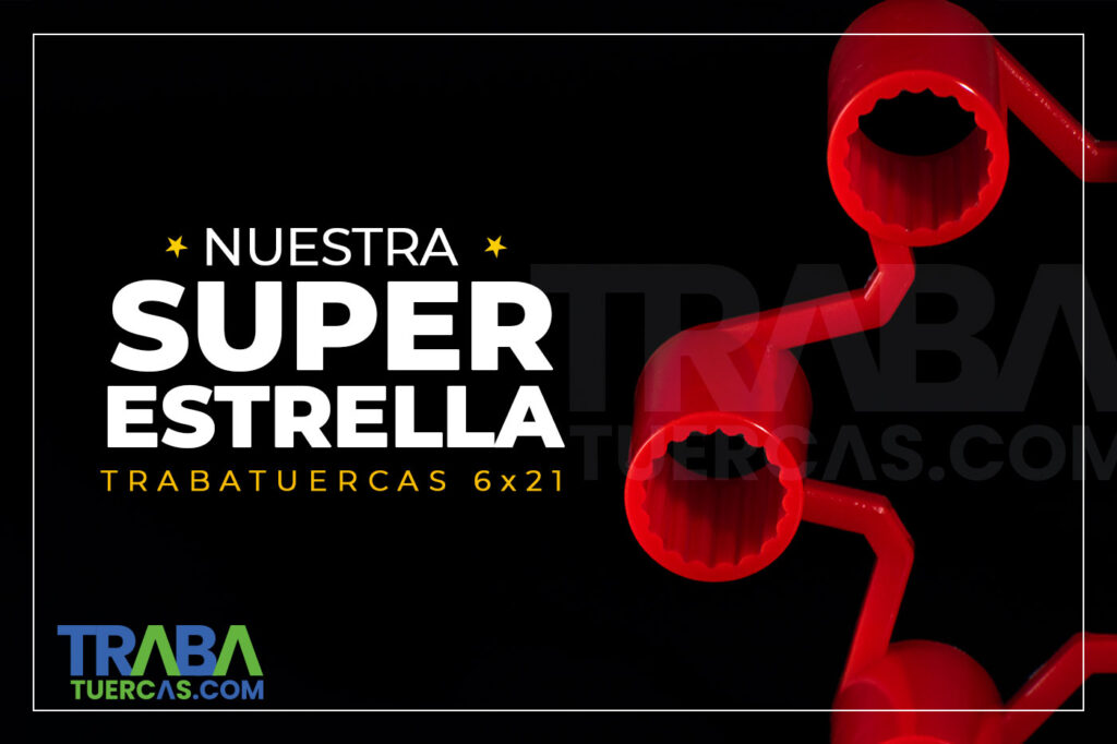 Trabatuercas para camioneta 6 x 21 mm